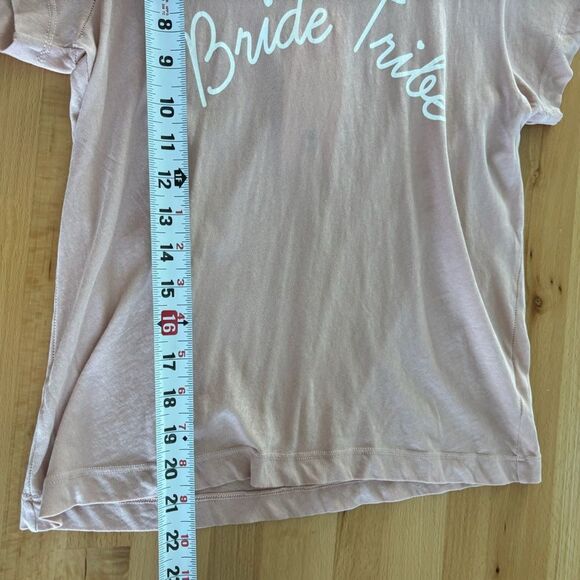 NWT Wildfox Women’s XS Pink Blush Bride Tribe Short Sleeve Crew Neck Tee - Picture 8 of 9